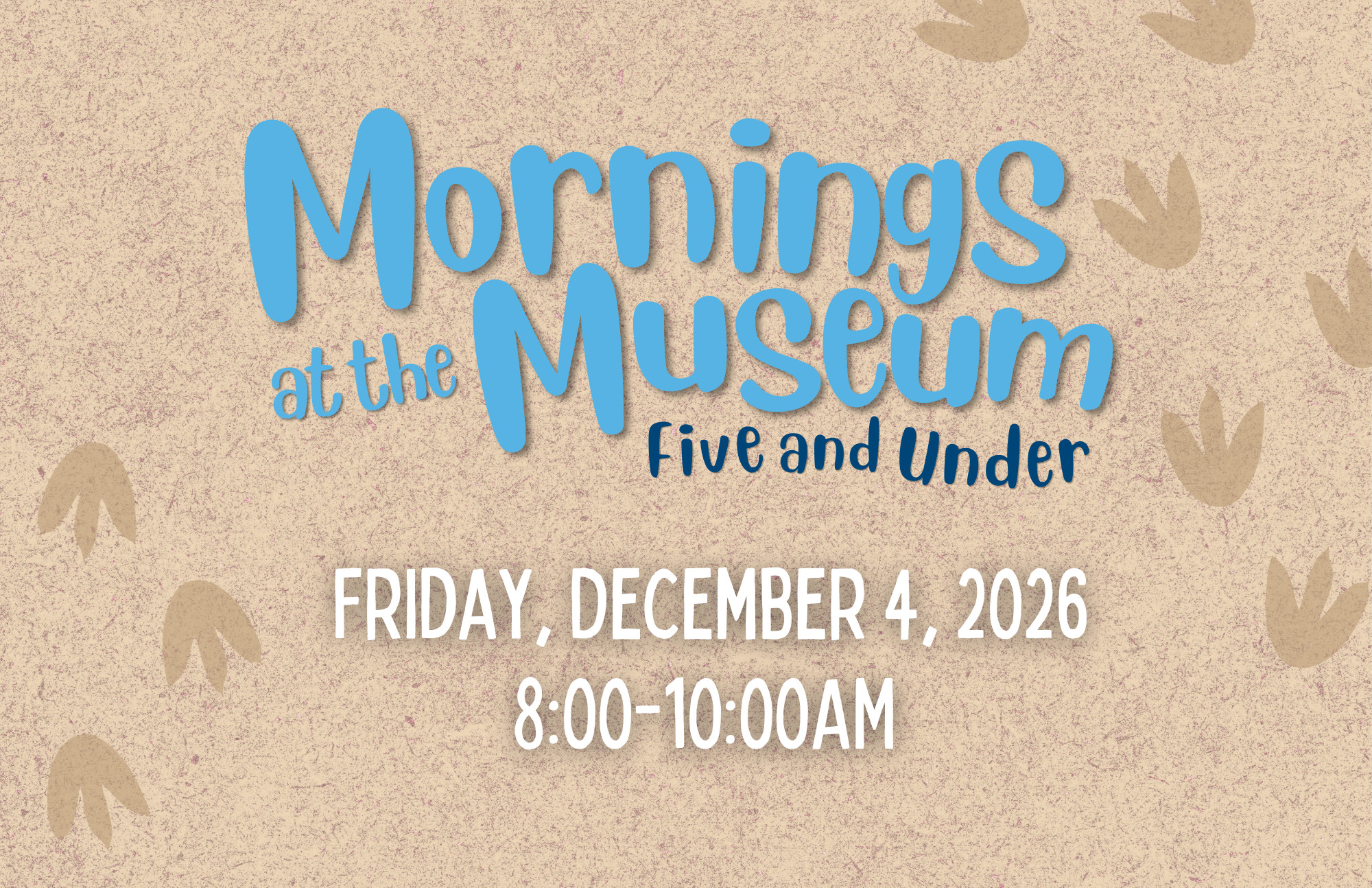 Mornings at the Museum: Five and Under — Education in Asheville Museum of Science · Asheville, NC