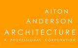 a yellow background with the name Aiton Anderson Architecture in white font